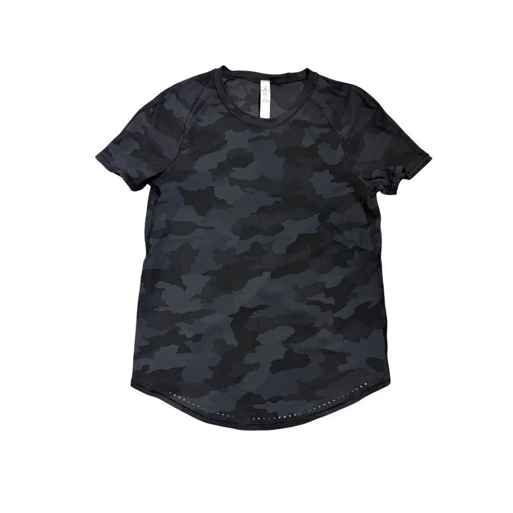 Lululemon Rise and Run Short Sleeve Heritage 365 Camo -sz 0